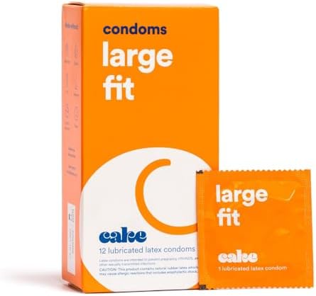 Hello Cake Dotted Condoms, Premium Silicone Lubricated Latex Condoms with Stimulating Studded Texture for Men, BPA Free, Fragrance-Free, Glycerin Free – 12 Count Cake