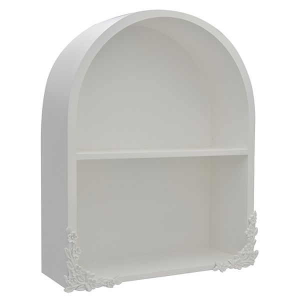 Belle Maison Floral Arched Shelf Wall Decor Belle Maison