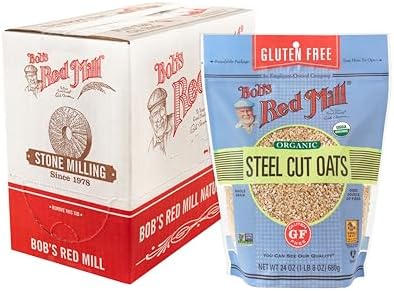 Bob's Red Mill Gluten Free Organic Steel Cut Oats, 24-ounce (Pack of 4) Bob's Red Mill