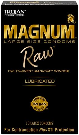 Trojan Magnum Raw Large Size Condoms - 24 Count TROJAN