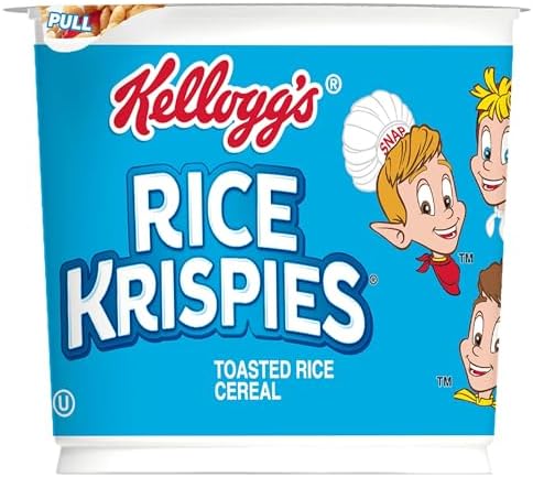 Крекеры для завтрака Rice Krispies, оригинальные, 96 упаковок, 1711 г, с 11 витаминами и минералами, без жиров Rice Krispies