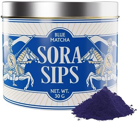 Sora Sips Butterfly Pea Flower Powder | Ceremonial Grade, Rich Flavor, Distinct Color | Blue Matcha Tea SORA SIPS