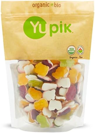 Yupik Organic Fruity Jungle Mix, 16 oz, Gummy Candy, GMO-Free, Gluten-Free, Multi (Pack of 6) Yupik