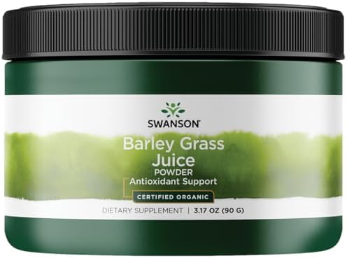 Swanson Certified Organic Barley Grass Juice Powder 3.17 Ounce (90 g) Pwdr Swanson