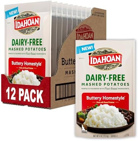 Idahoan Mashed Potatoes, Applewood Smoked Bacon, 4 Ounce (Pack of 12) Idahoan