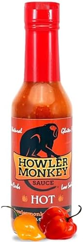 Howler Monkey Sauce Amarillo - Panama Hot Sauce - Gluten-Free, No Carbs, Low Sodium - No Thickeners, Preservatives, or Added Sugars - 5 oz (1-Pack) Howler Monkey Sauce