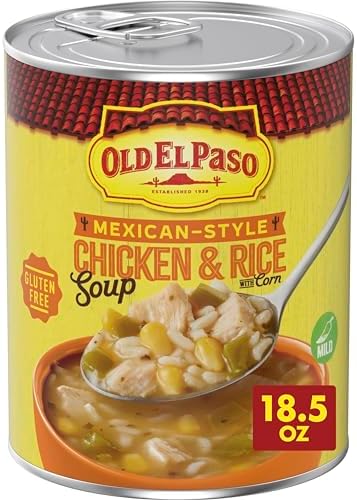 Old El Paso Mexican-Style Chicken and Rice With Corn Soup, Ready to Serve Canned Soup, 18.5 oz Old El Paso