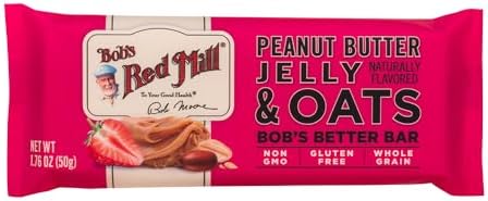 Bob's Red Mill Peanut Butter Banana & Oats Snack Bar – 1.76 Ounce (Pack of 1) - Gluten Free, Non-GMO, Whole Grain Bob's Red Mill