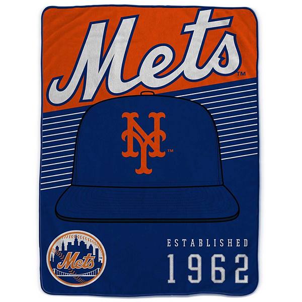 Уютный флисовый плед New York Mets 150 см х 200 см с ярким командным принтом шляп Pegasus