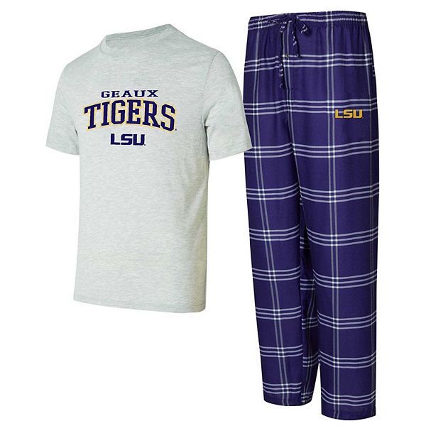 Men's Concepts Sport LSU Tigers T-Shirt & Pants Sleep Set Unbranded