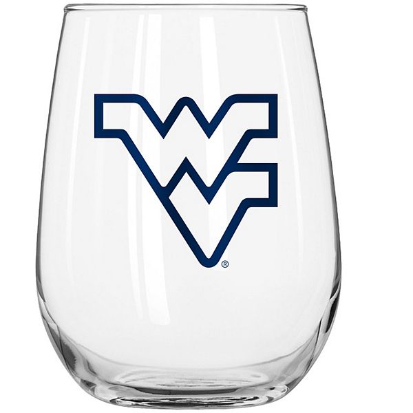 Курвистый стакан для напитков West Virginia Mountaineers, объем 475 мл, стильный дизайн Logo Brand