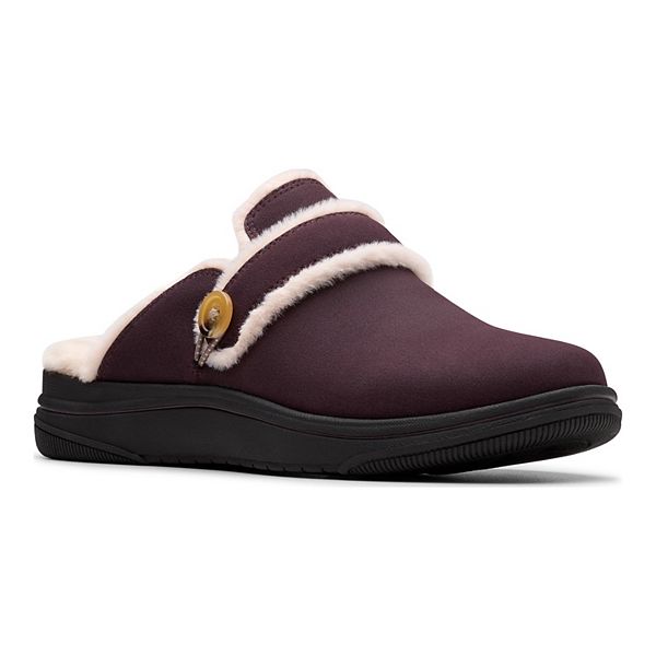 Женские сабо Clarks® Cloudstepper Breeze Cross с мягкими стельками и отделкой из искусственного меха Clarks