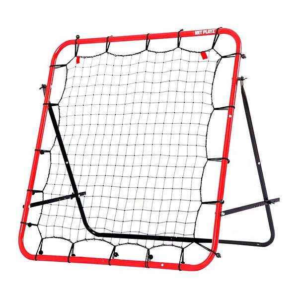 Net Playz Folding 3 ft. x 3 ft. Soccer Rebounder, Kick-back Practice Net for Skill Training Net Playz