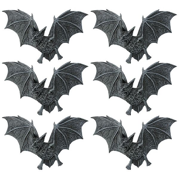 The Vampire Bats Of Castle Barbarosa Wall Sculptures: Set Of 6 Design Toscano