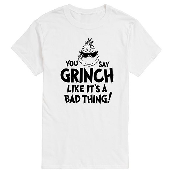 Футболка Dr. Seuss Grinch с графическим принтом для крупных и высоких мужчин, с круглым вырезом и короткими рукавами Grinch