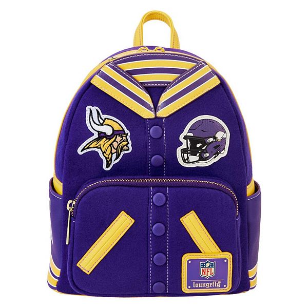 Loungefly Minnesota Vikings Varsity Mini Backpack Loungefly