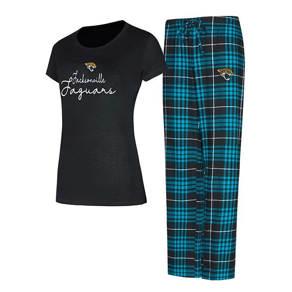 Women's Concepts Sport Jacksonville Jaguars Vector T-Shirt & Flannel Pants Sleep Set Unbranded