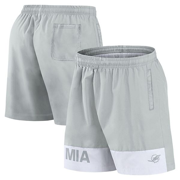 Men's Fanatics Gray Miami Dolphins Elements Shorts Fanatics Brands - White Label