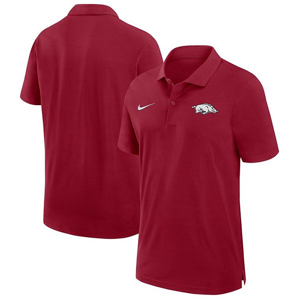 Мужская рубашка-поло Nike Crimson Arkansas Razorbacks, с командным логотипом, технологией Dri-FIT и коротким рукавом NCAA