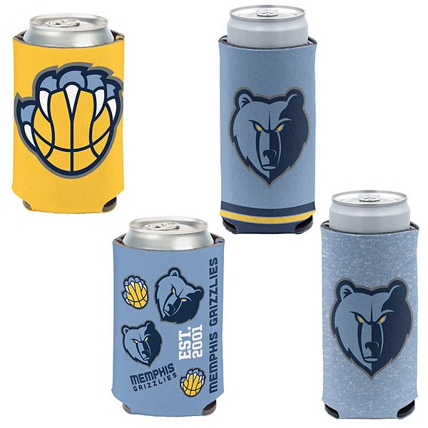 Набор портативных холодильников Memphis Grizzlies - 4 штуки, 12oz, двойная сторона Wincraft