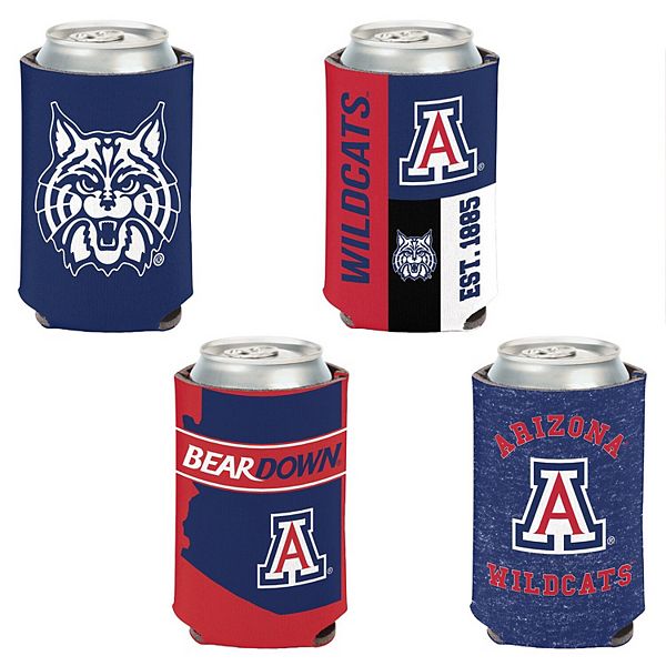 Портативный холодильник Arizona Wildcats 4-Pack на 12 унций, неопрена, двухсторонний Wincraft