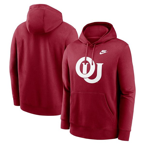 Мужское худи Nike Oklahoma Sooners Legacy с флисовой подкладкой, 80% хлопок/20% полиэстер NCAA