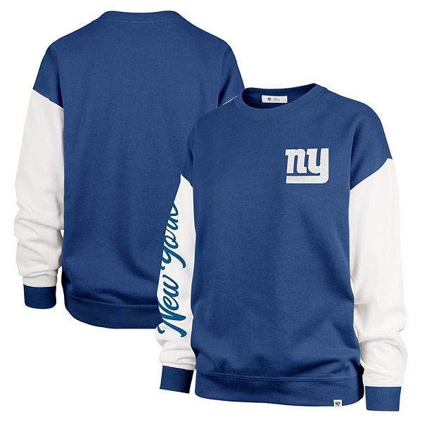 Женское худи '47 Royal New York Giants с цветными рукавами и оверсайз фасоном 47 Brand