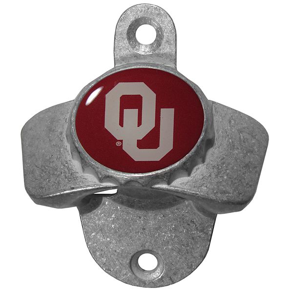 Настенная открывалка для бутылок из цинкового сплава Oklahoma Sooners, 7 см x 25 см x 7 см Siskiyou