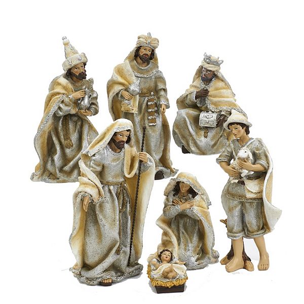 Kurt Adler Nativity Table Piece Set - 7 Pieces Kurt Adler