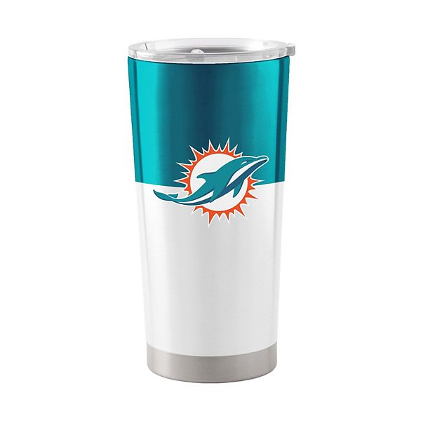 Miami Dolphins 20oz. Colorblock Stainless Team Tumbler Unbranded