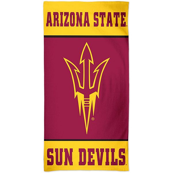 Пляжное полотенце Arizona State Sun Devils 76 см x 152 см, 100% полиэстер и хлопок, официально лицензированное Wincraft