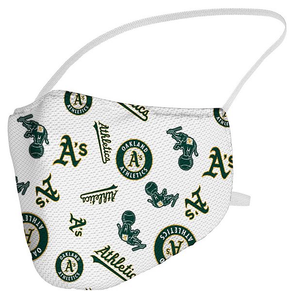 Маска для лица с логотипом Oakland Athletics, 100% полиэстер, эластичные петли Fanatics