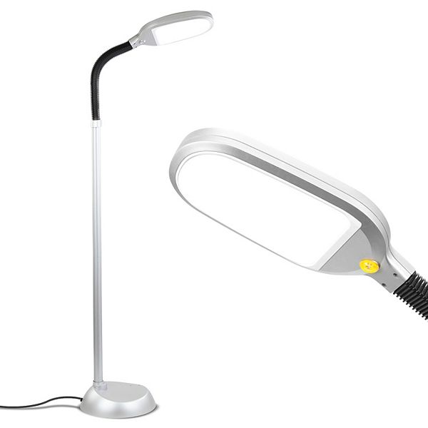 Brightech Litespan 53" Dimmable Led Reading Task Lamp With Height Adjustable Gooseneck Head Brightech