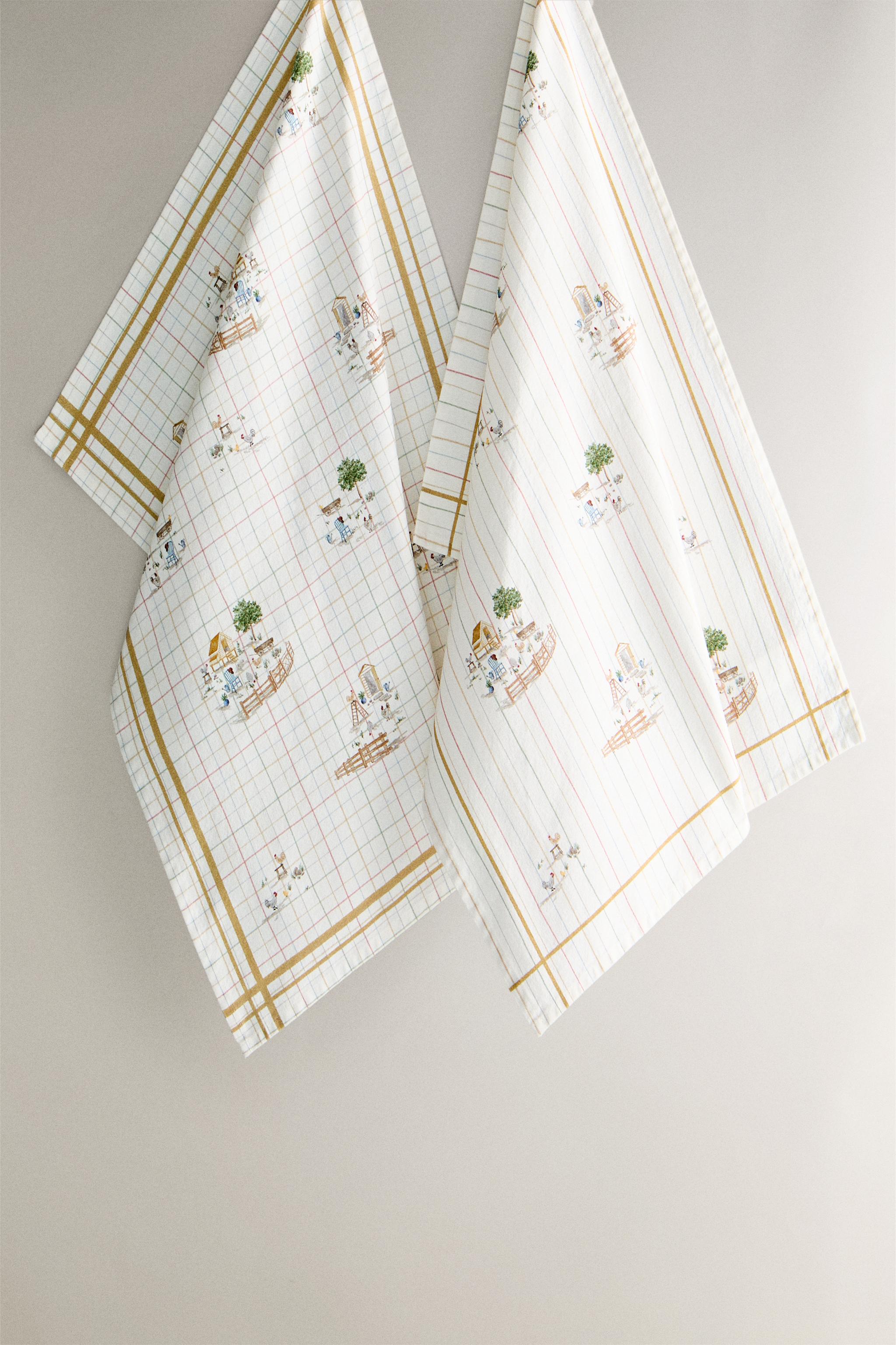 PRINTED KITCHEN TOWELS (SET OF 2) Zara Home