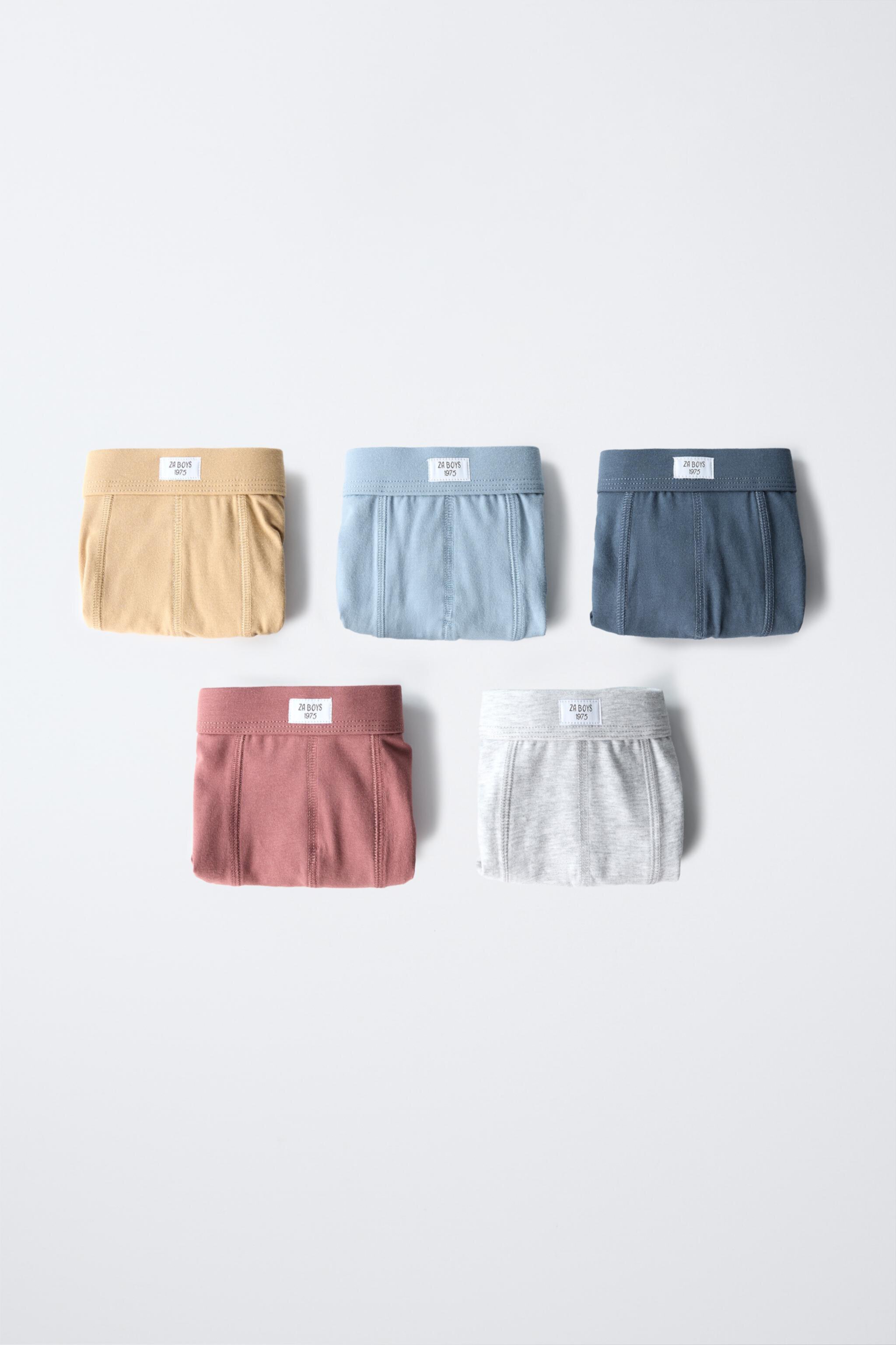 6-14 YEARS/ FIVE-PACK OF LABEL BOXERS Zara