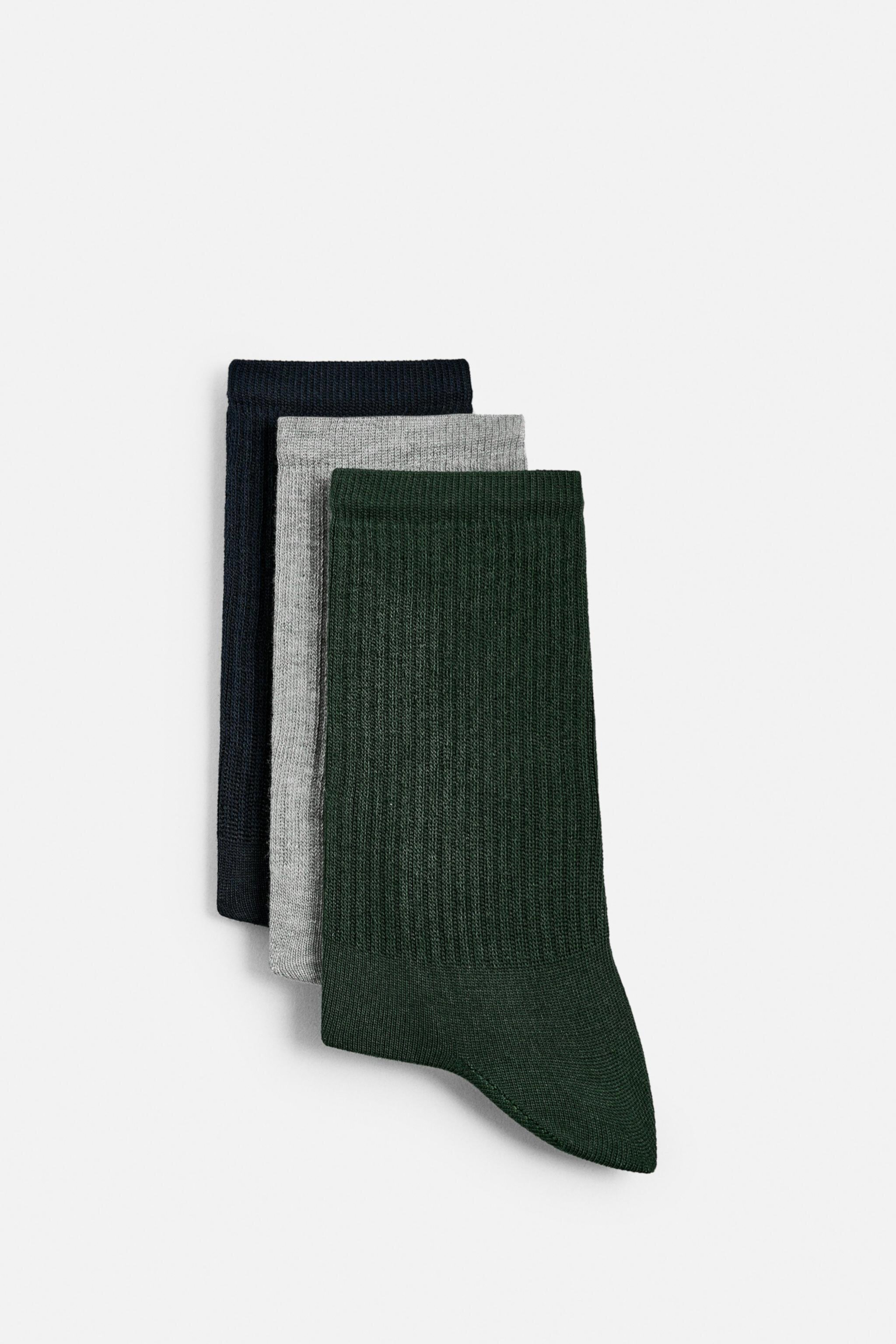 3-PACK OF RIB SOCKS Zara