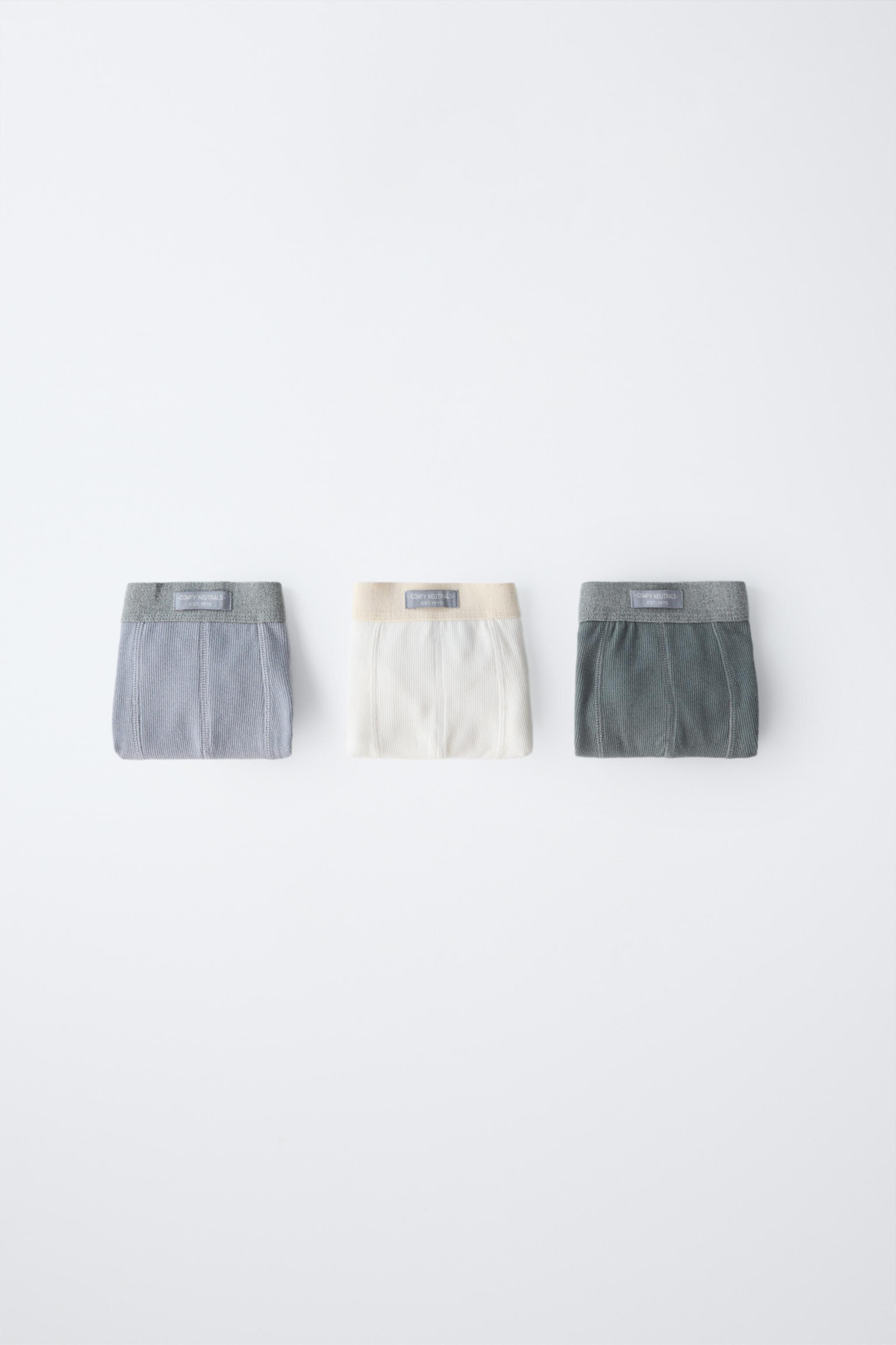 AGES 6-14/ THREE-PACK OF BOXERS WITH LABEL Zara