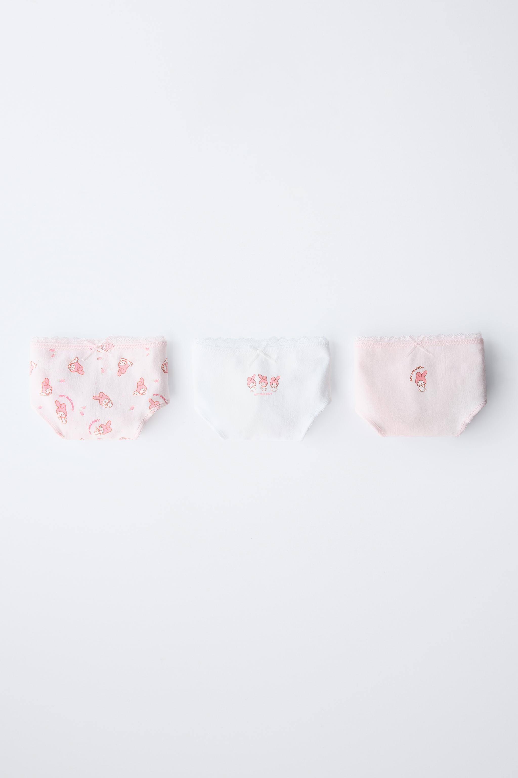 6-14 YEARS/ THREE-PACK OF MY MELODY AND CINNAMOROLL © SANRIO UNDERWEAR Zara