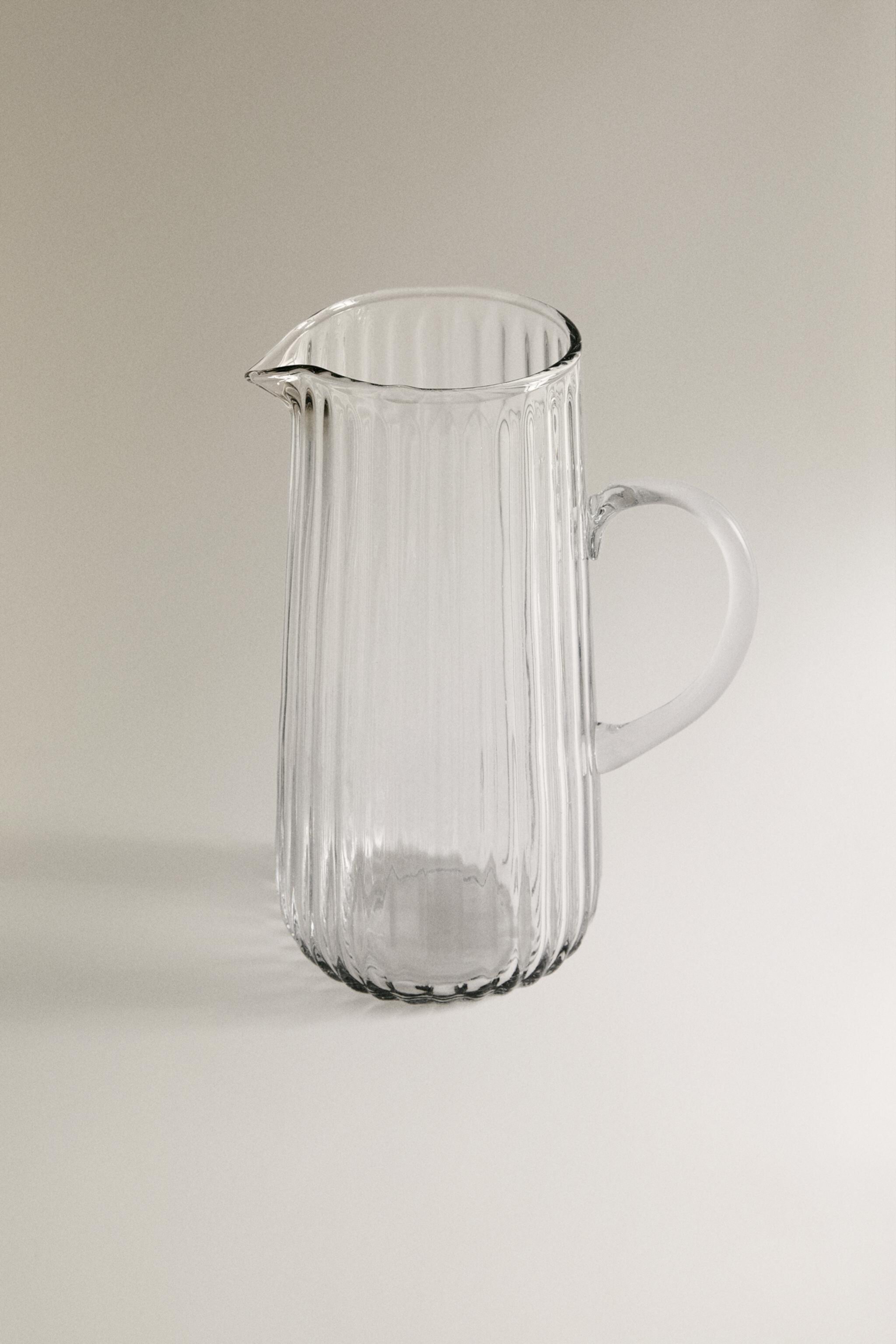 RAISED DESIGN GLASS PITCHER Zara Home