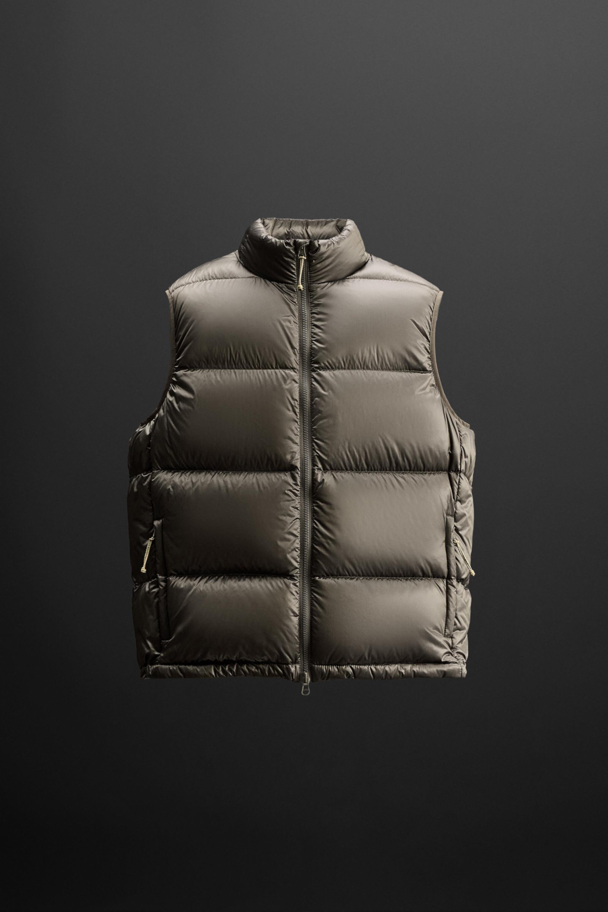 100% FEATHER FILL PUFFER VEST Zara