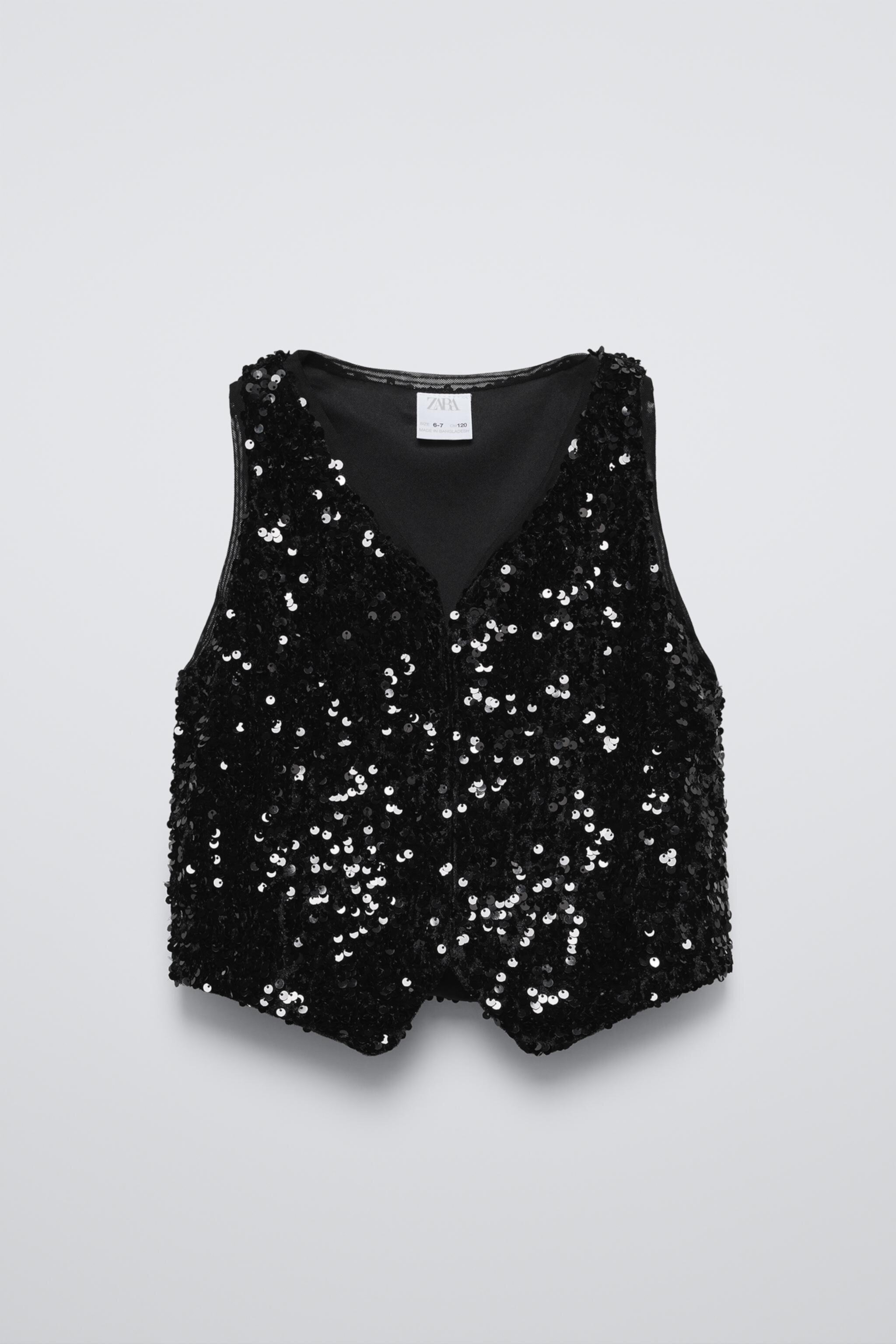 SEQUIN VEST Zara