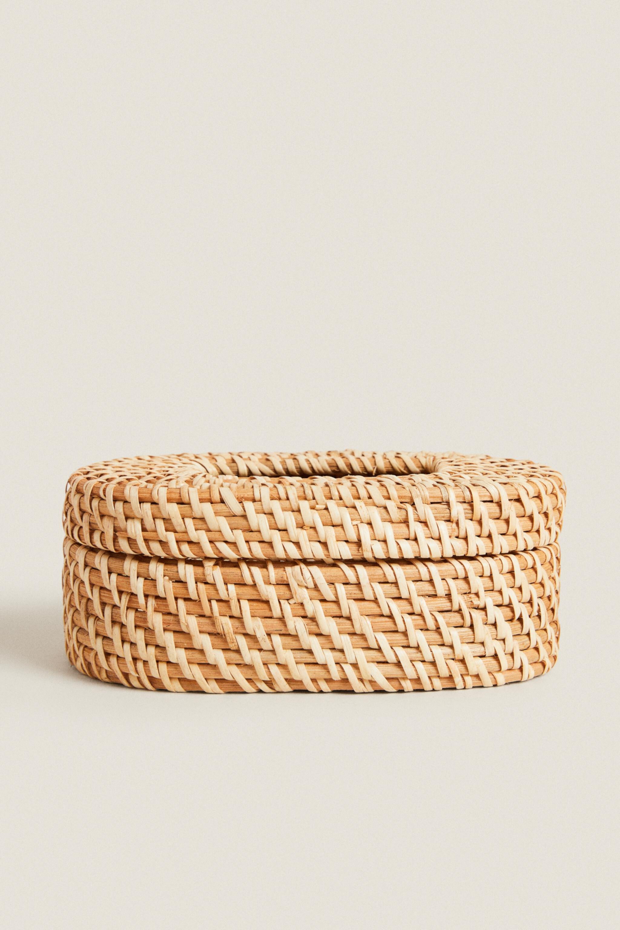 RATTAN BABY WIPE HOLDER Zara Home