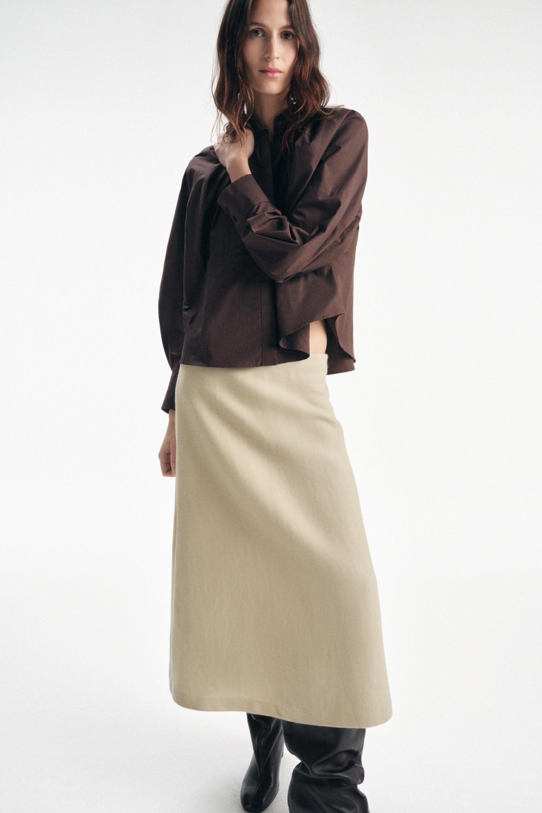 100% WOOL SKIRT LIMITED EDITION Zara