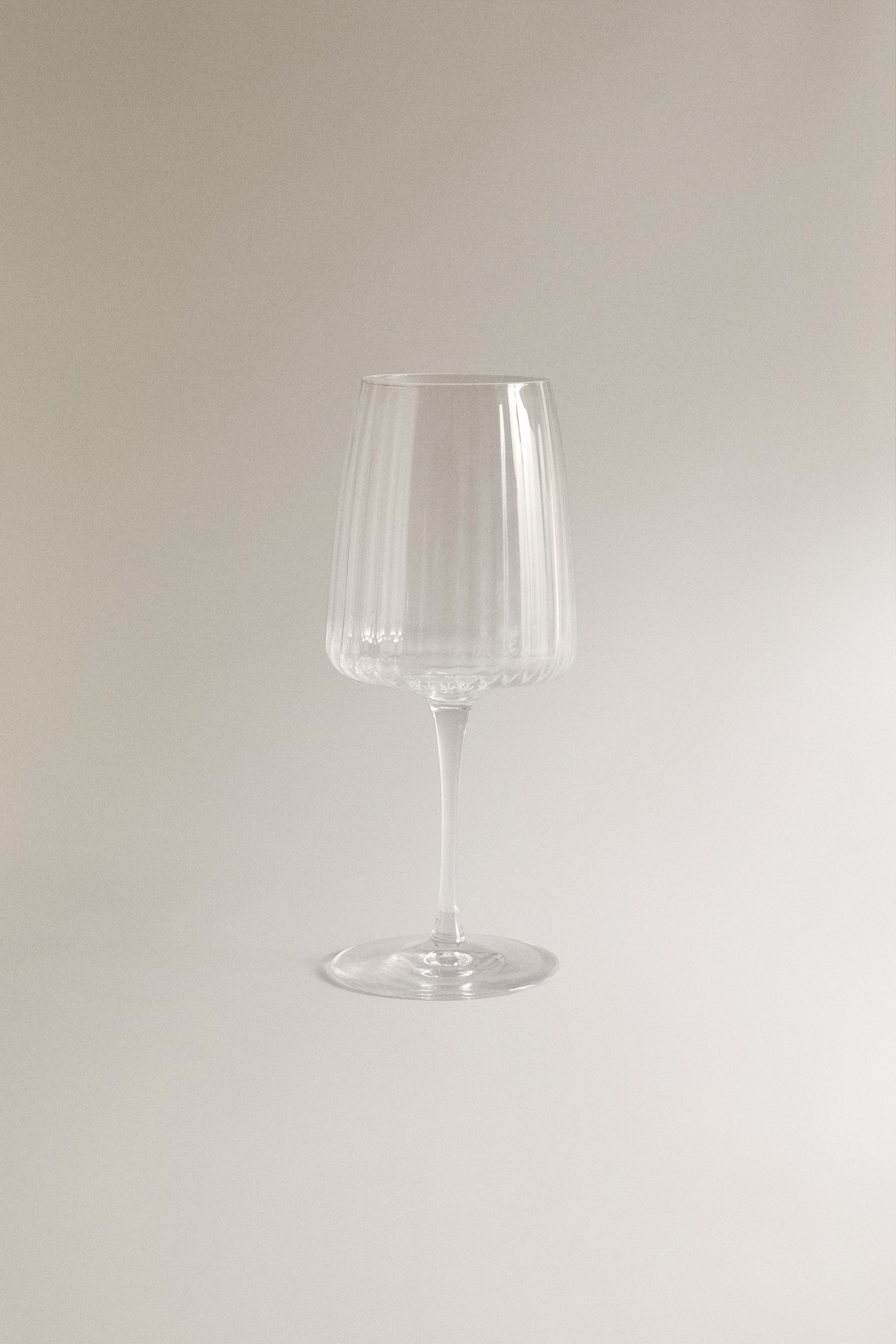 LARGE GLASS WITH LINES Zara Home