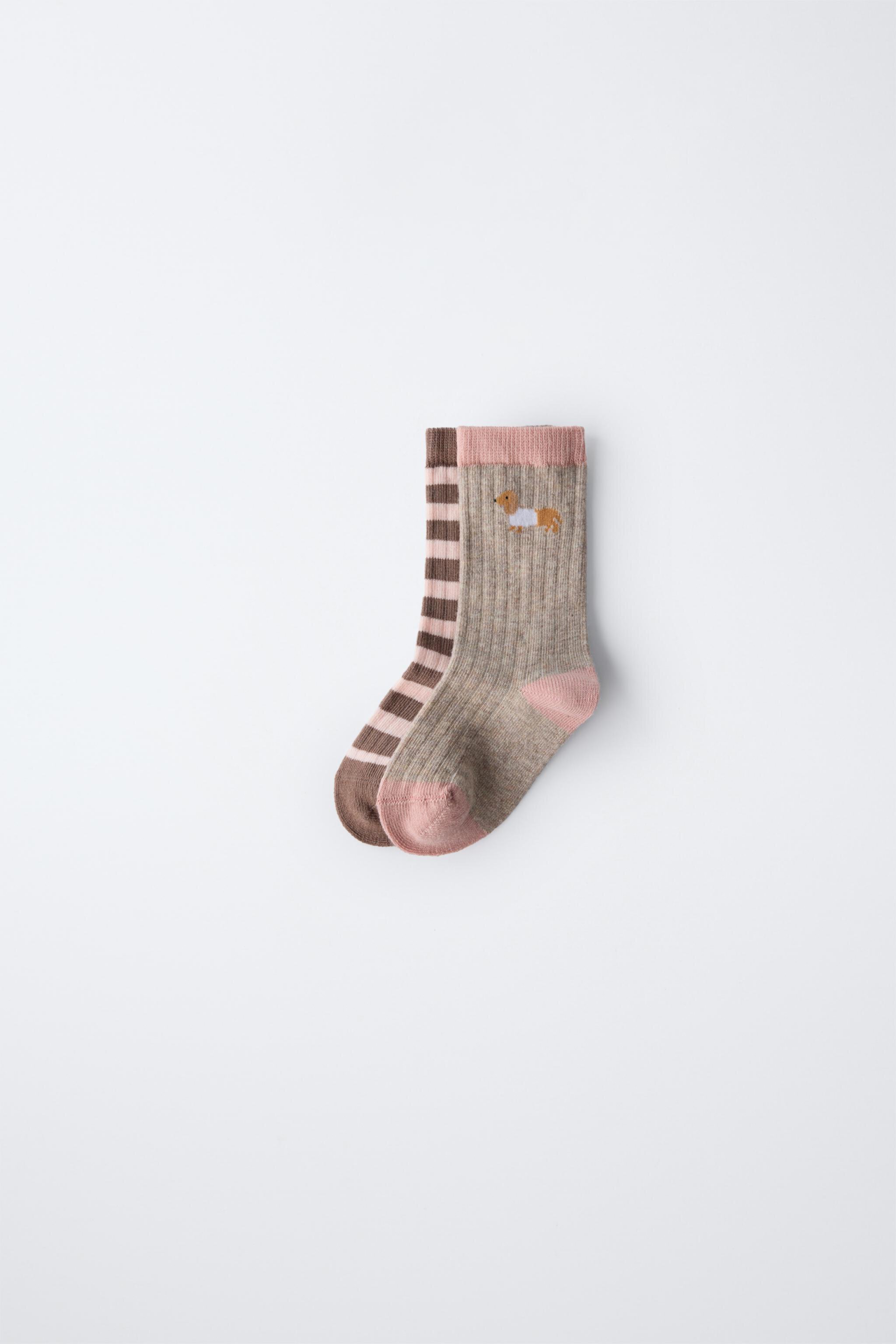 TWO-PACK OF DOG PRINT SOCKS Zara