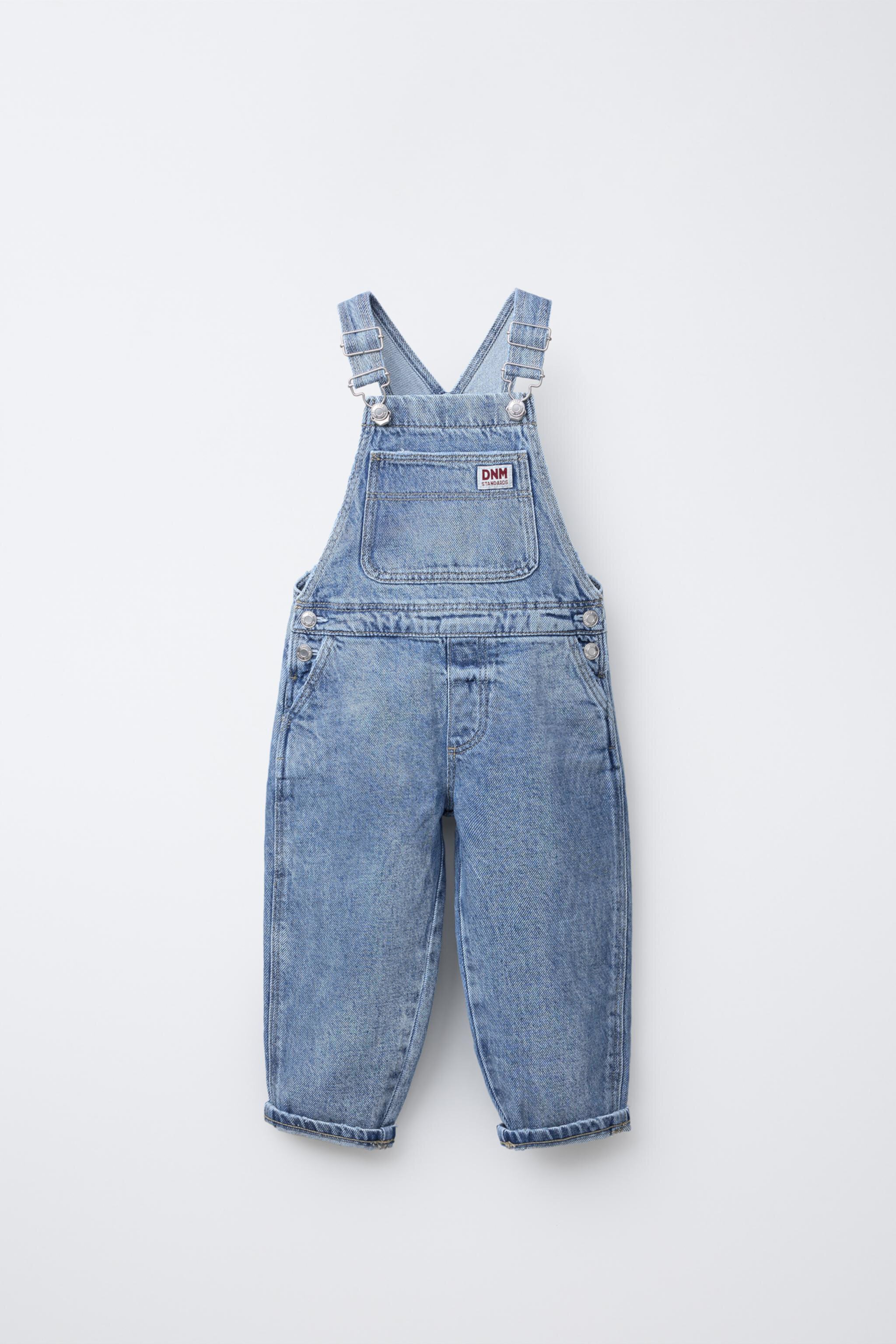 LABEL DENIM OVERALLS Zara