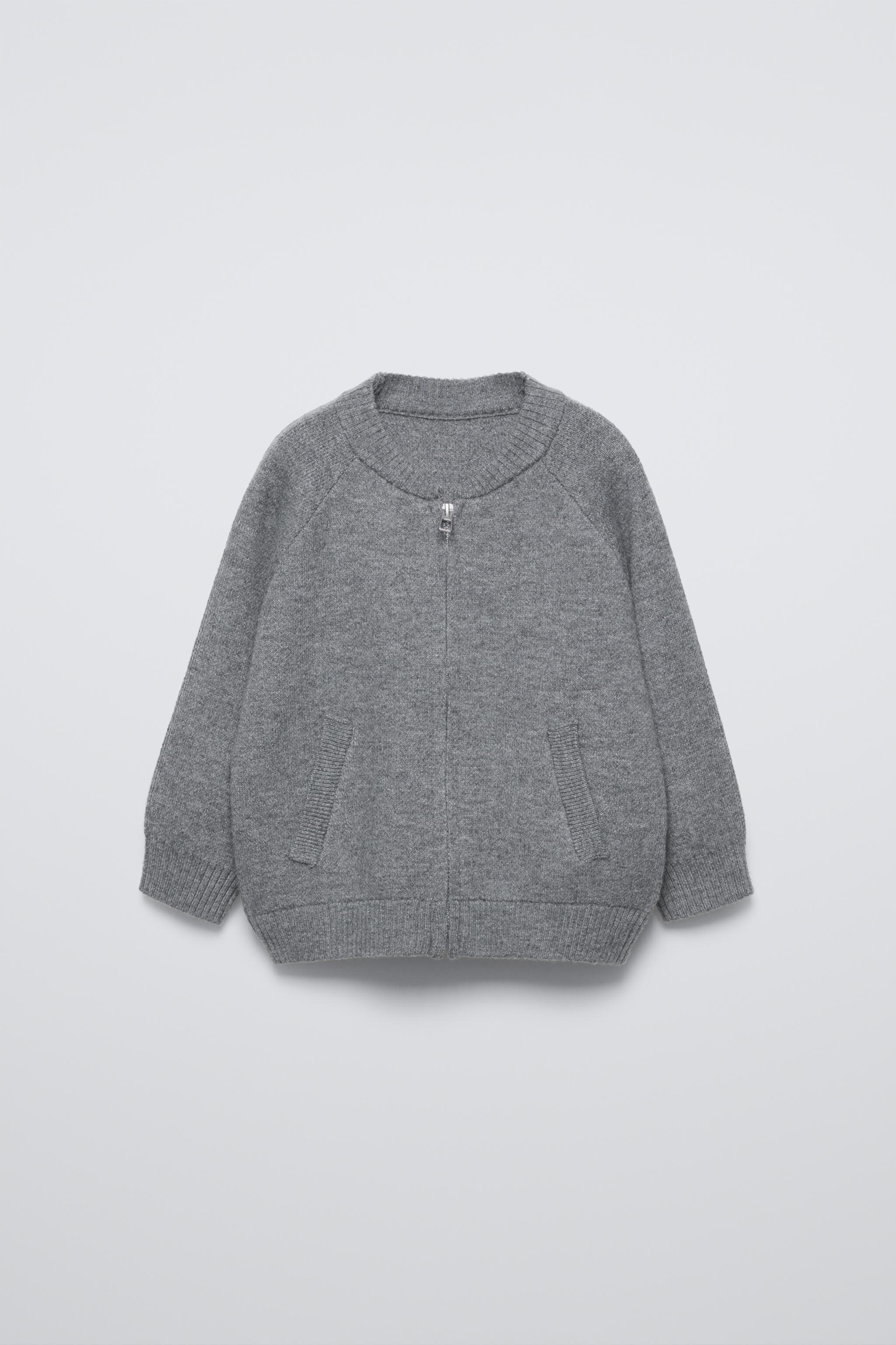 KNIT BOMBER JACKET WITH WOOL Zara