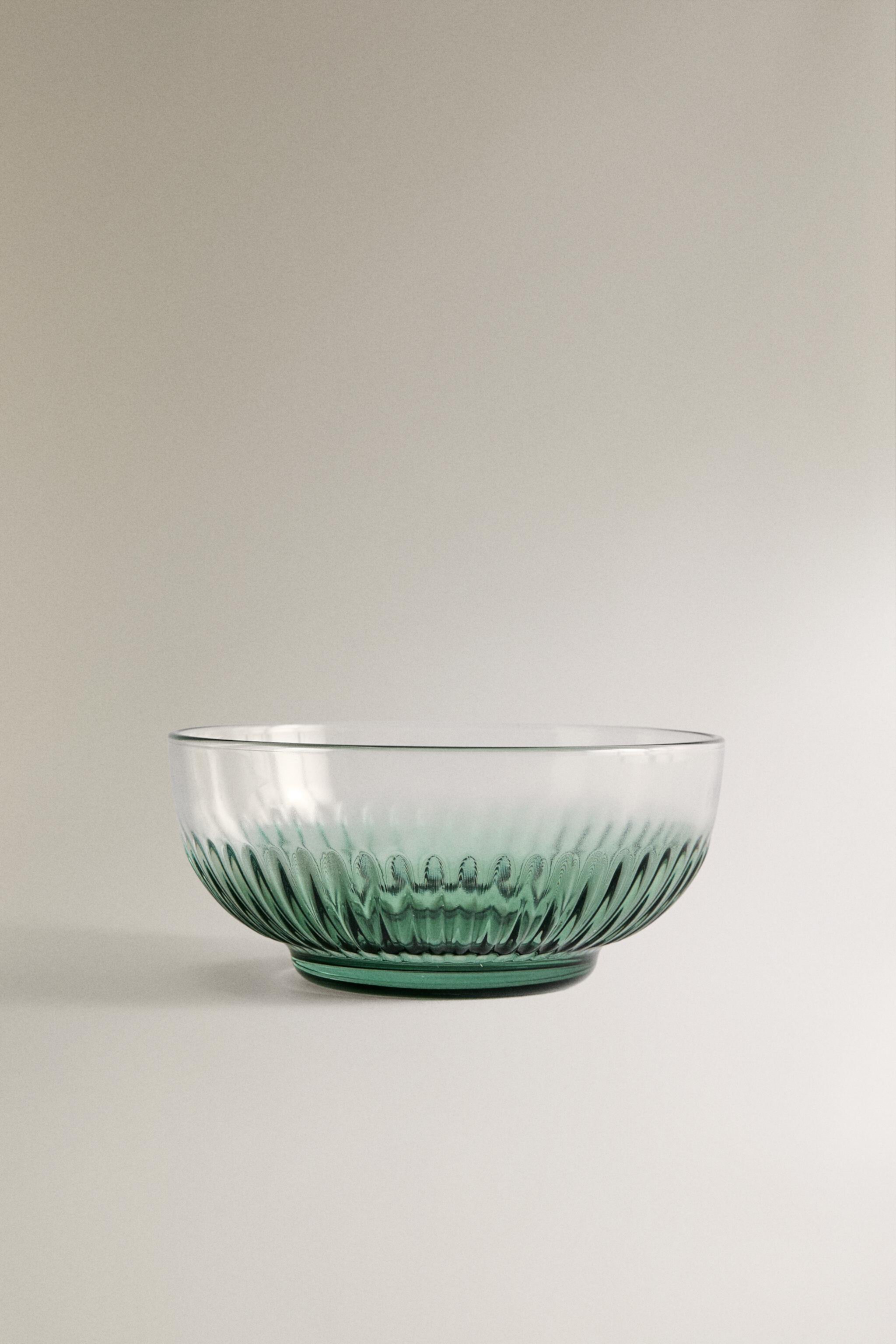 GLASS BOWL WITH RAISED DESIGN Zara Home