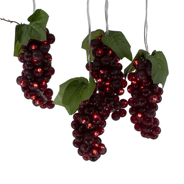 Kurt Adler 100-Light Burgundy LED Grape String Lights Kurt Adler