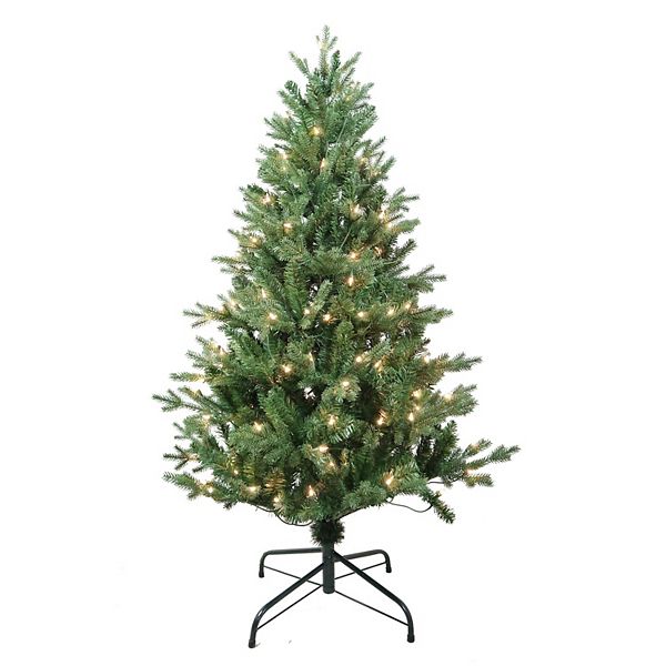 Kurt Adler 4.5-ft. Pre-Lit Clear Jackson Pine Artificial Christmas Tree Kurt Adler